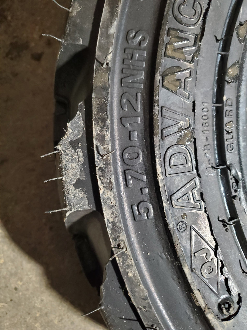 ADVANCE SIDEWINDER MUDDER XHD BSW  5.70 12 8PLY SKID STEER TIRE 16000G