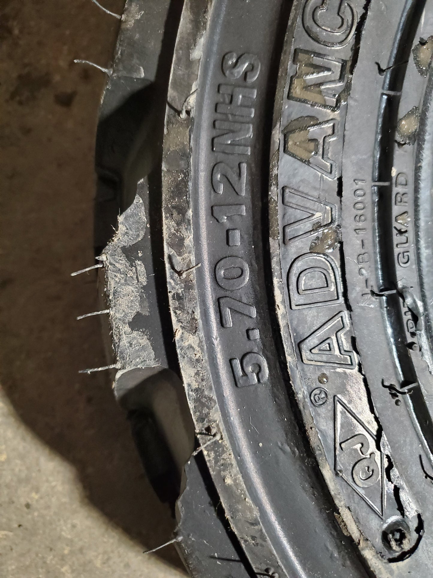 ADVANCE SIDEWINDER MUDDER XHD BSW  5.70 12 8PLY SKID STEER TIRE 16000G