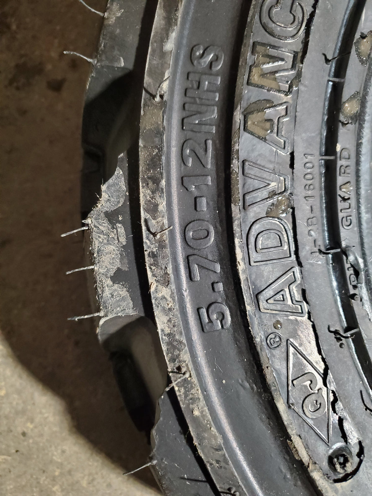 ADVANCE SIDEWINDER MUDDER XHD BSW  5.70 12 8PLY SKID STEER TIRE 16000G