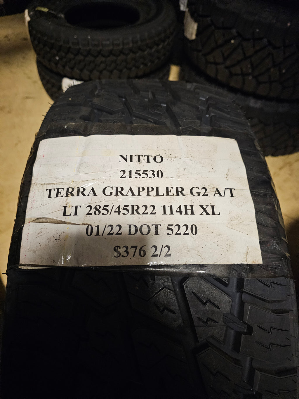 2 NITTO TERRA GRAPPLER G2 AT P 285 45 22 114H XL ALL TERRAIN   TIRES 215530
