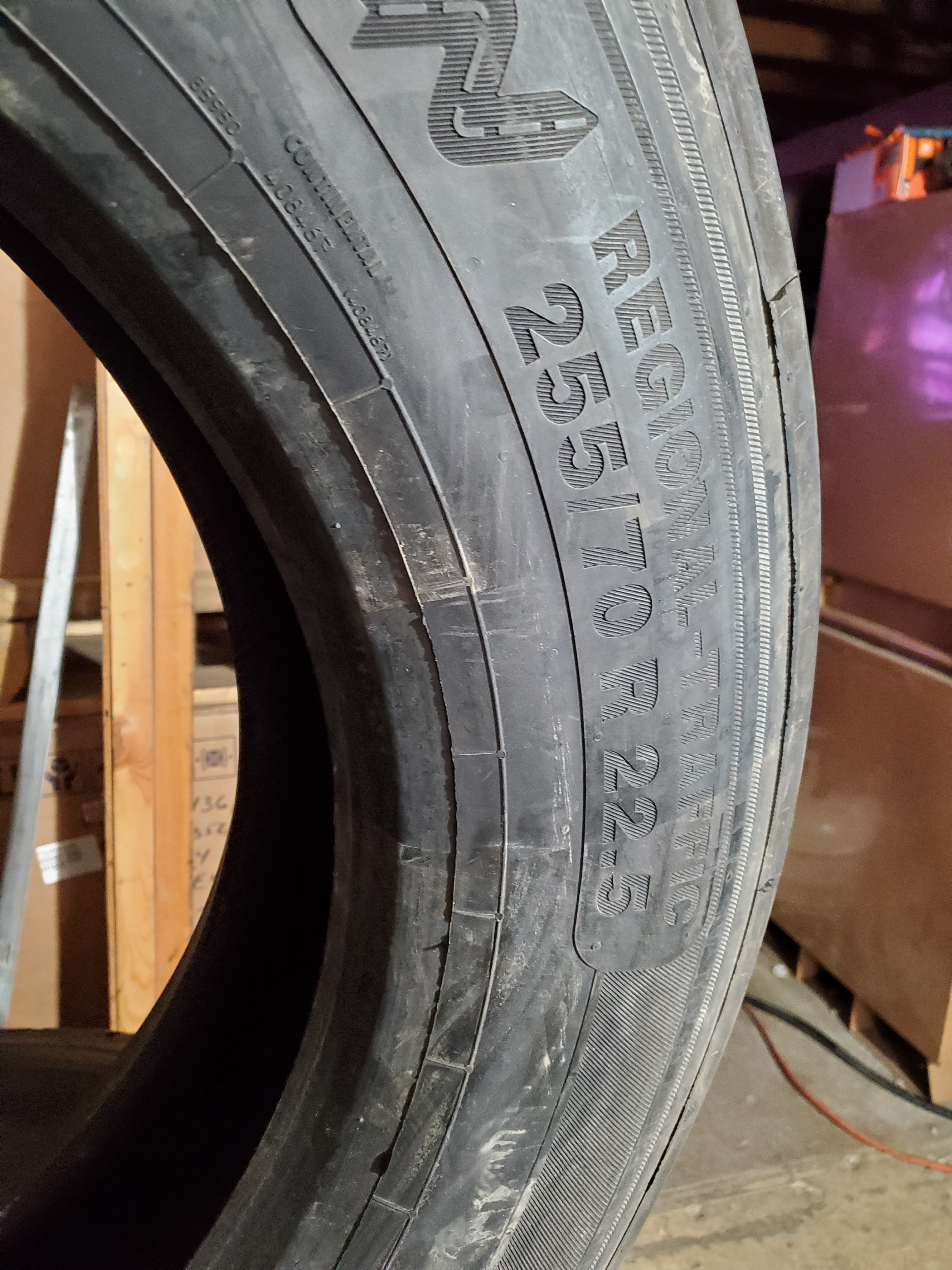 CONTINENTAL HSR2 SA BSW LT 255 70 22.5 140/137M 16PLY STEER TIRE 05122460000