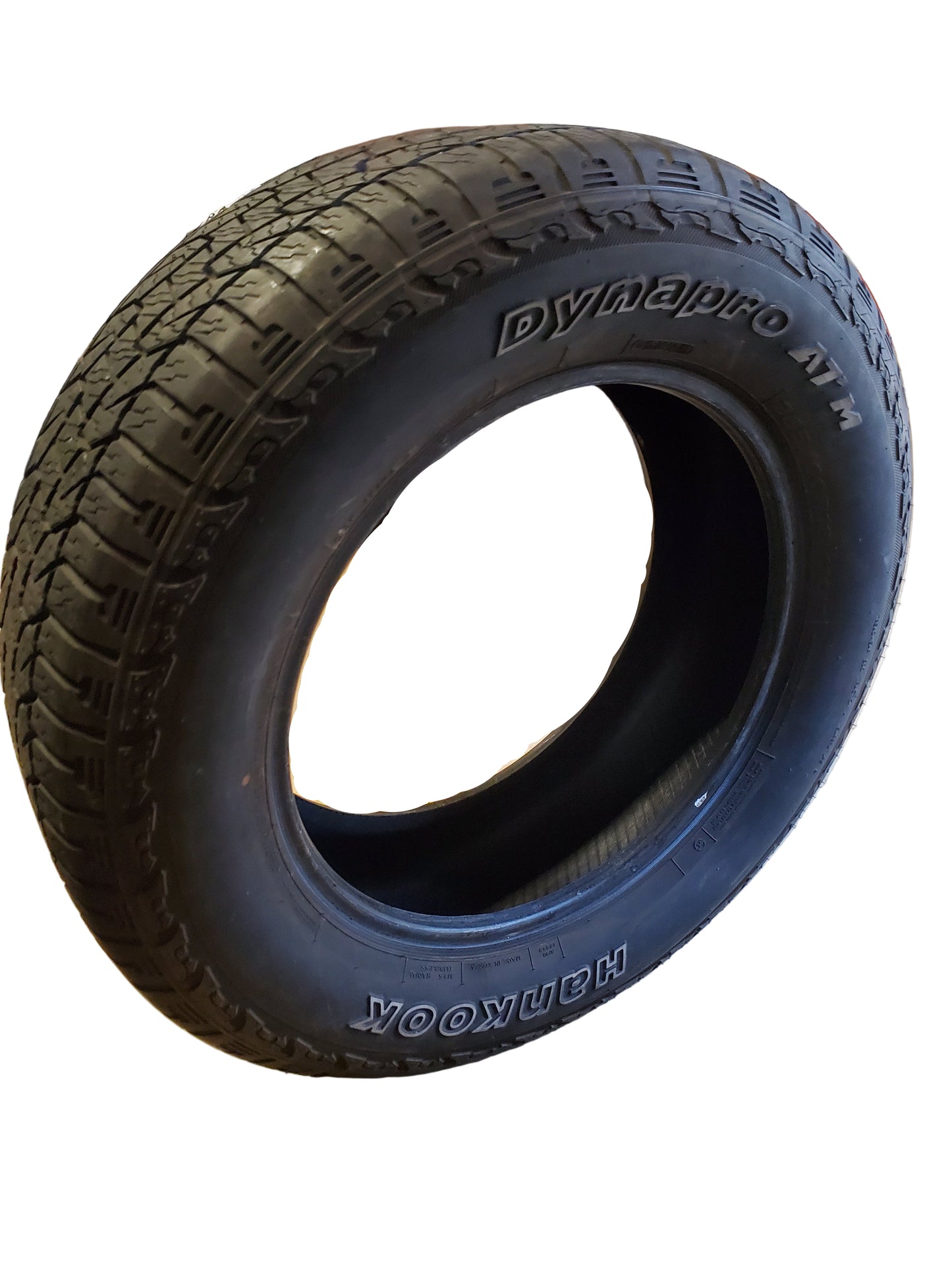 2 USED 10/32" HANKOOK DYNAPRO ATM OWL P 265 60 18 110T  ALL TERRAIN TIRE 1021751