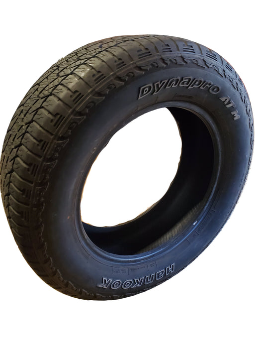 2 USED 10/32" HANKOOK DYNAPRO ATM OWL P 265 60 18 110T  ALL TERRAIN TIRE 1021751