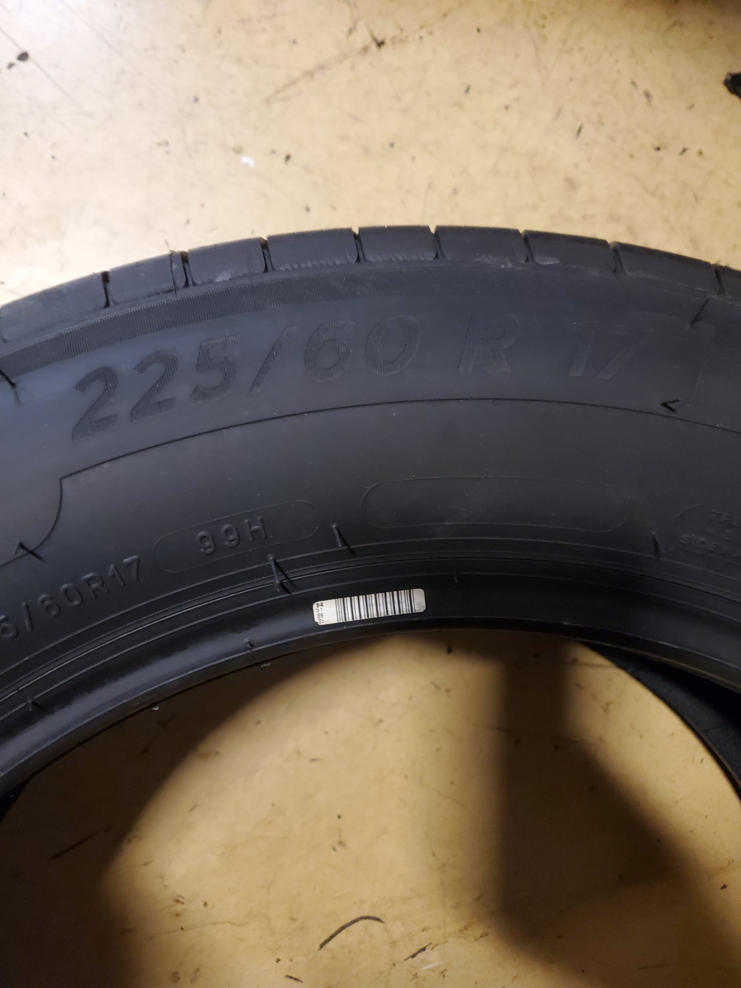 MICHELIN PRIMACY A/S BSW P 225 60 17 99H UHP TIRE 43257