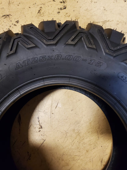 TUSK TRILOBITE BSW AT 25 8 12 6PLY ATV/UTV TIRE TT25812