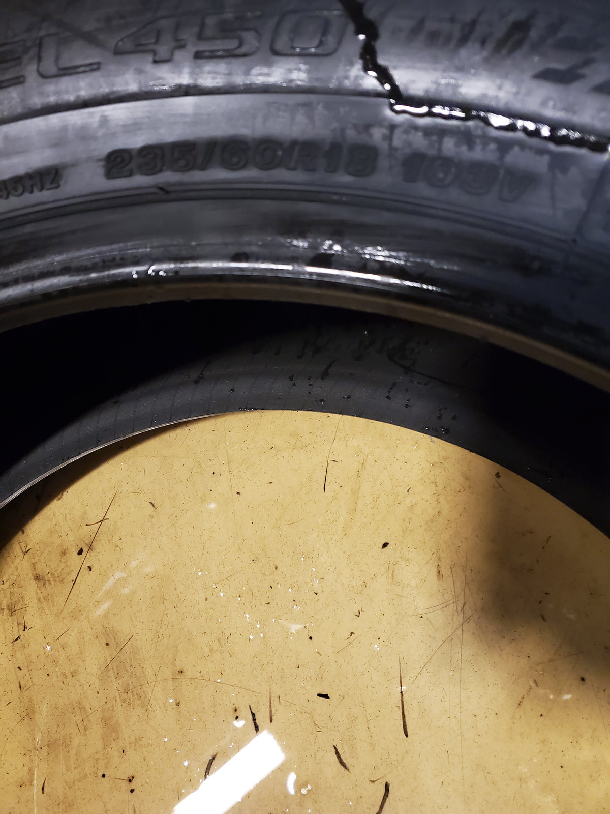 BRIDGESTONE TURANZA EL450 BSW P 235 60 18 103V ALL SEASON TIRE 014804