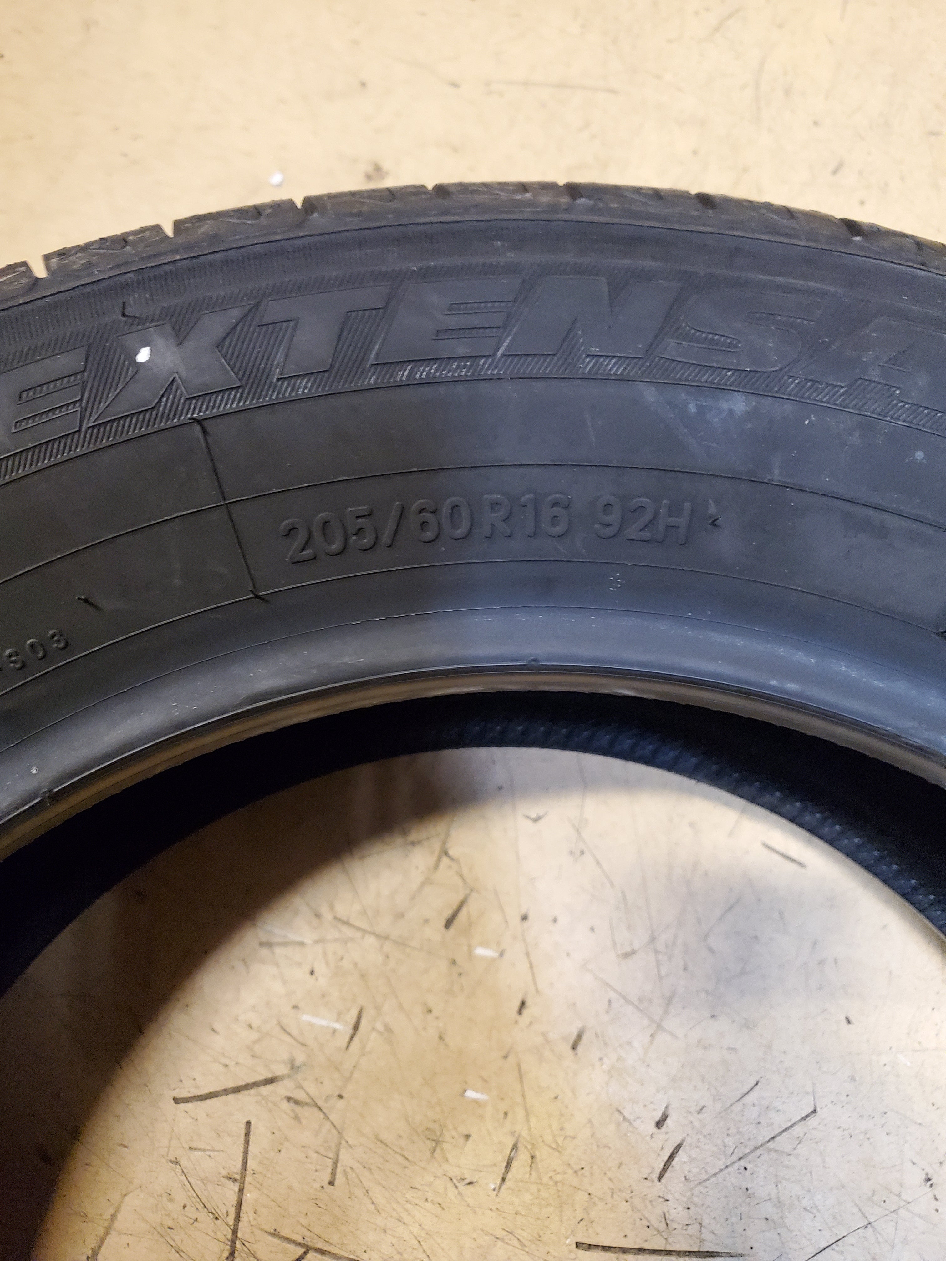 NOS TOYO EXTENSA A/S II BSW P 205 60 16 92H ALL SEASON TIRE 147880