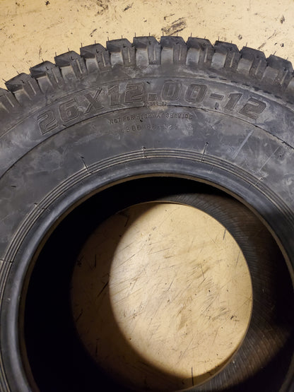 NOS KENDA SUPER TURF K500 BSW 26 12 12 8PLY LAWN TIRE 26128TFI