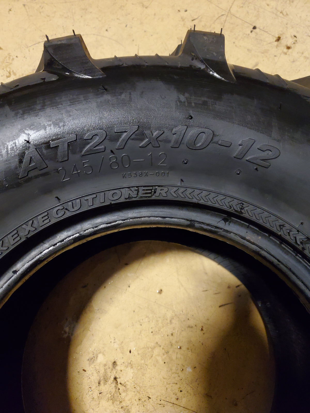 NOS KENDA EXECUTIONER BSW AT 27 10 12 6PLY ATV/UTV TIRE 8538129BC1
