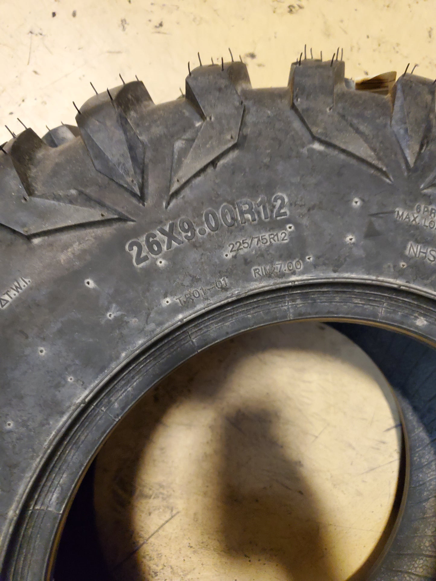 QUADBOSS QBT454 BSW  26 9 12 6PLY ATV/UTV TIRE WD26091206TR01