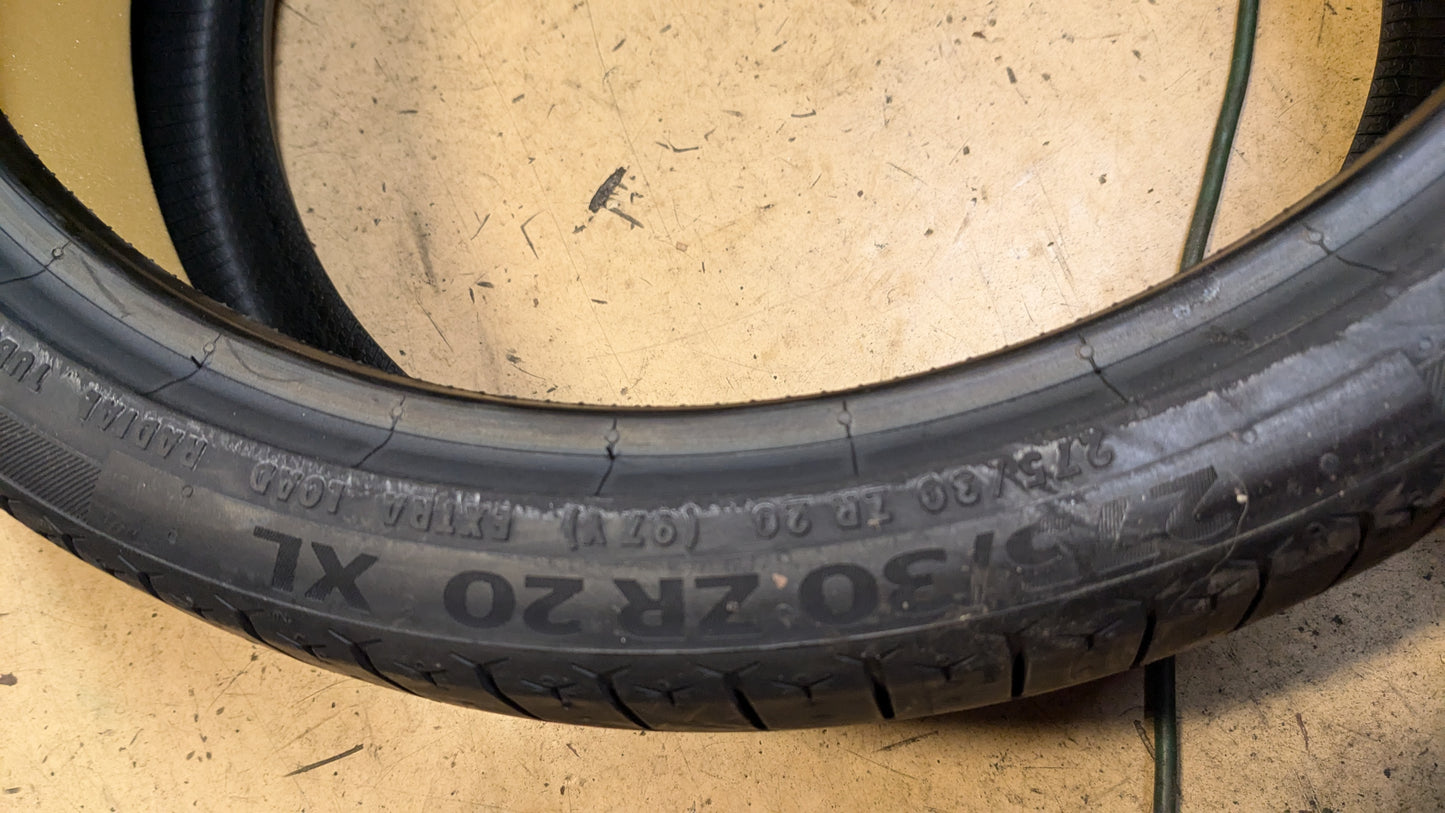 4 CONTINENATAL SPORTCONTACT 6 AO CONTISILENT BSW P 275 60 18 97Y XL  UHP TIRE 0311791