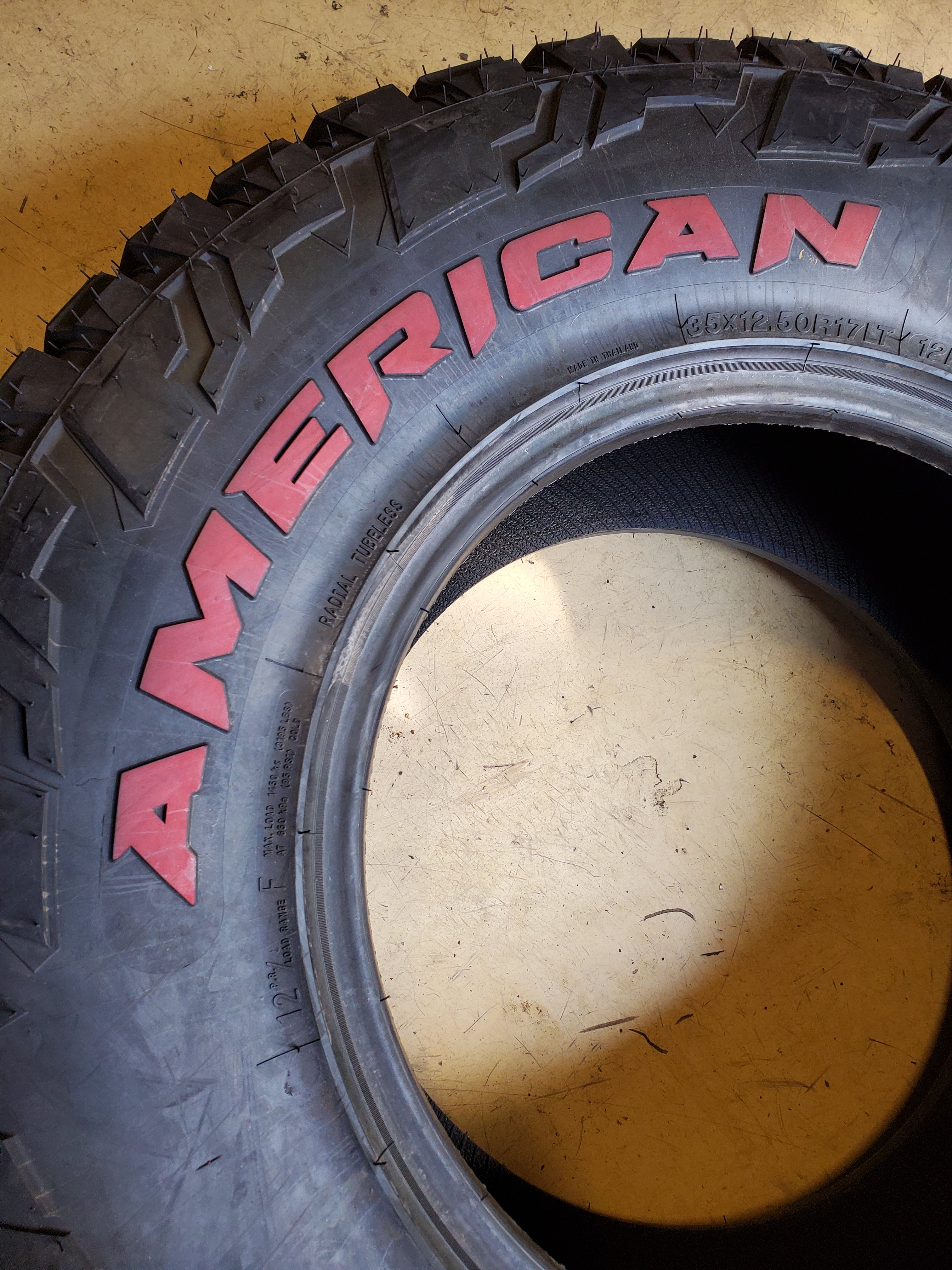 AMERICAN ROADSTAR R/T RRL LT 35 12.5 17 121Q 12PLY RUGGED TIRE ARSRT05