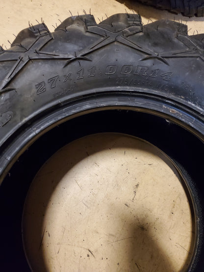 NOS TUSK TERRABITE BSW 27 11 14 78J 6PLY ATV/UTV TIRE 763331813182