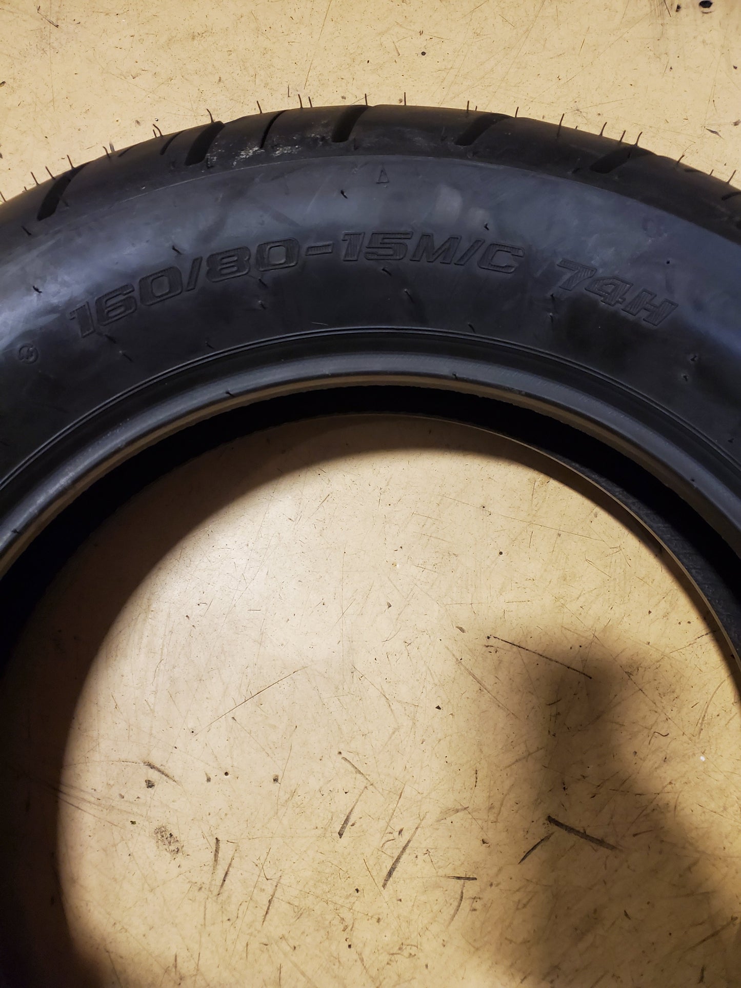 SHINKO SR777 BSW 160 80 15 74H REAR MOTORCYCLE TIRE 874572