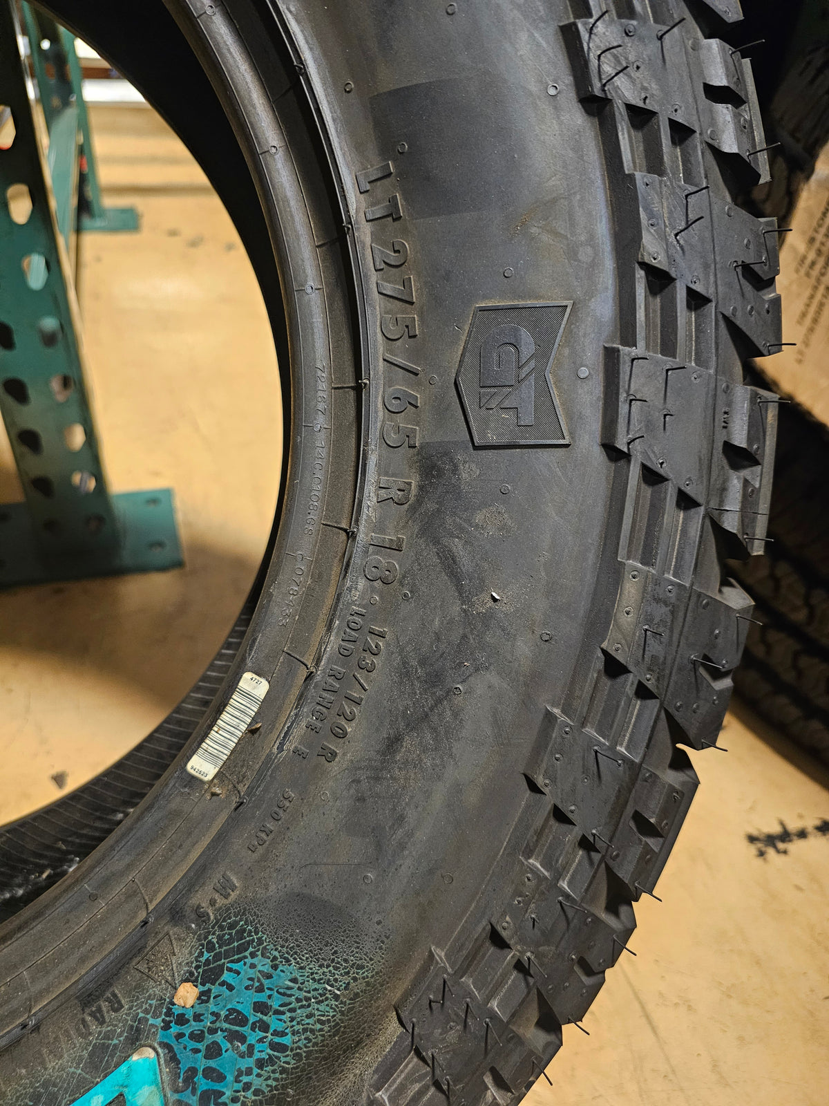 NOS GENERAL GRABBER ATX OWL  LT 275 65 18 123/120R LRE 10PLY  ALL TERRAIN TIRE 4506340000