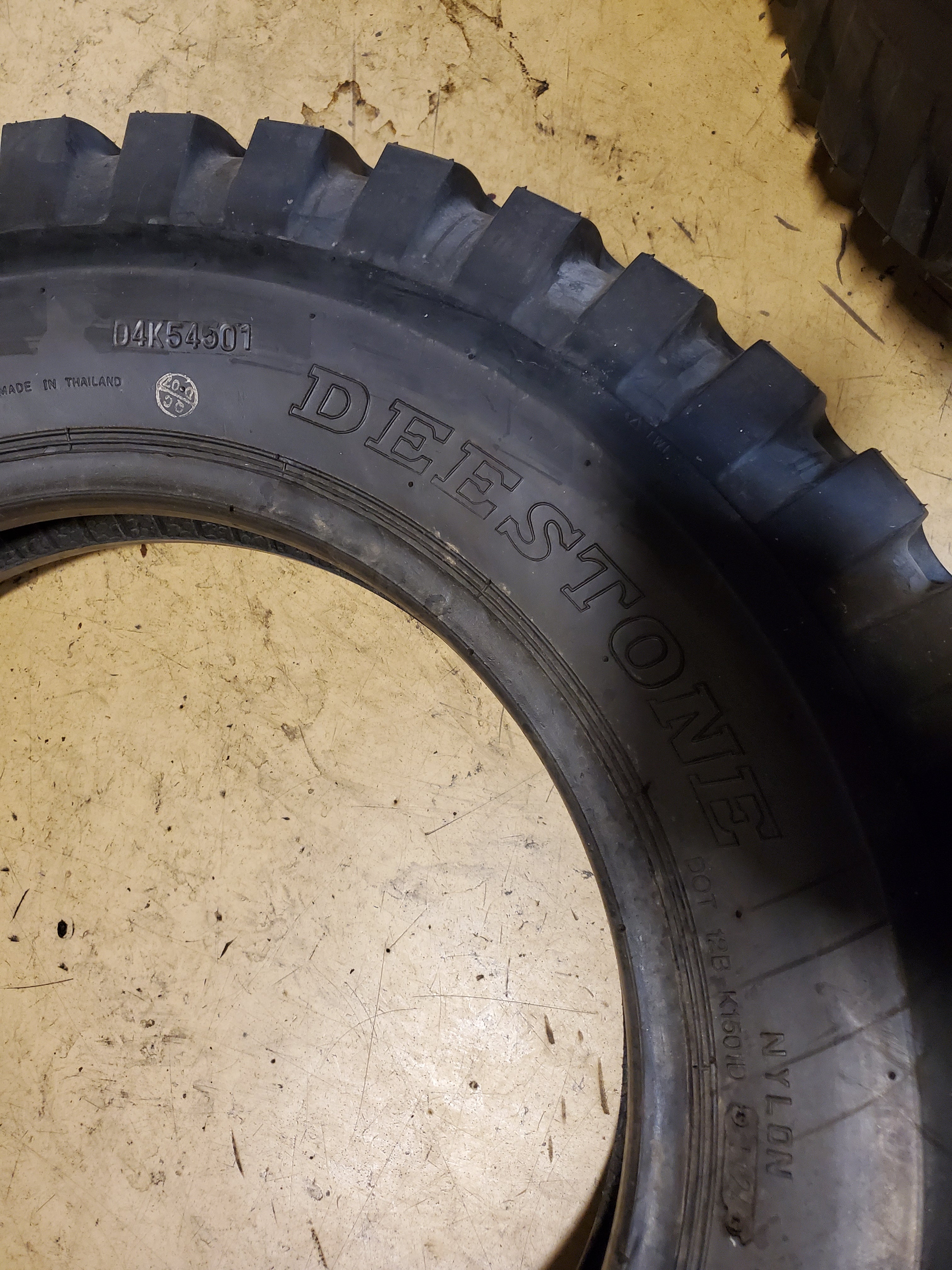 DEESTONE D501 BSW 6 16 6PLY MILITARY TIRE DS1249