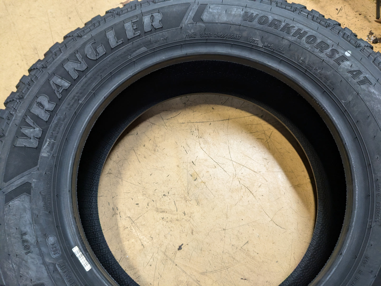 GOODYEAR WRANGLER WORKHORSE AT BSW P 245 65 17 107T ALL TERRAIN TIRE 480592855