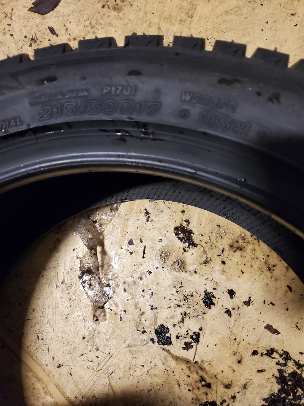 BRIDGESTONE BLIZZAK WS90 BSW P 215 50 17 95H XL WINTER TIRE 001128