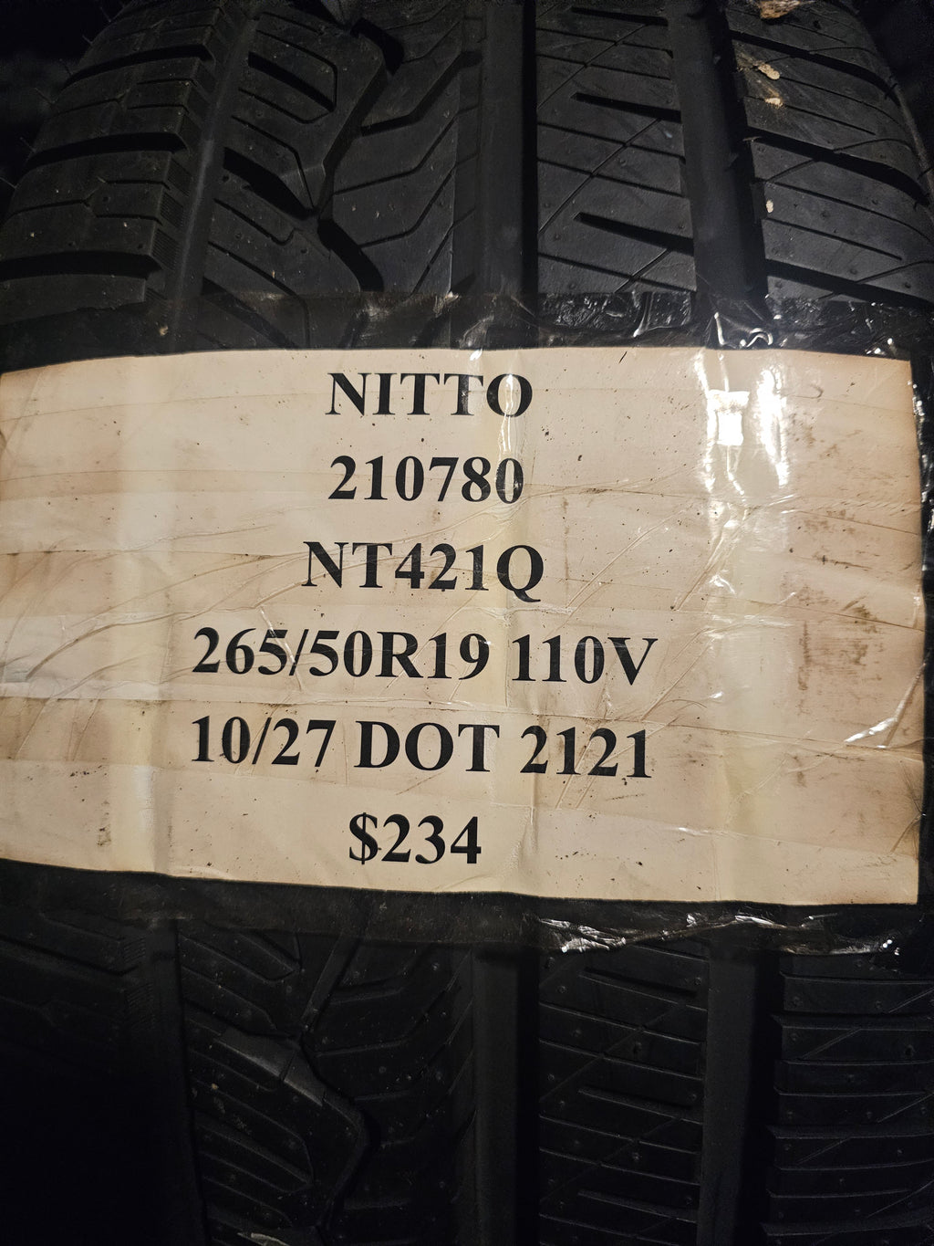 2 NITTO NT421Q P 265 50 19 110V SL ALL SEASON TIRES 210780