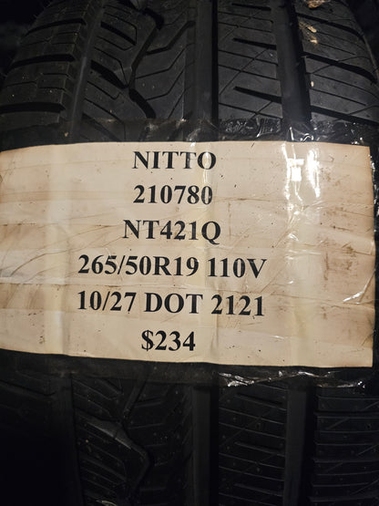 2 NITTO NT421Q P 265 50 19 110V SL ALL SEASON TIRES 210780