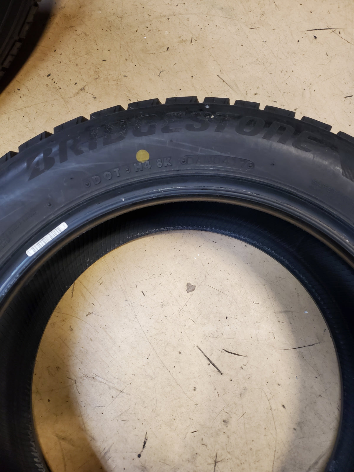 4 USED OS BRIDGESTONE BLIZZAK WS80 BSW P 205 55 16 91H WINTER TIRE 013006