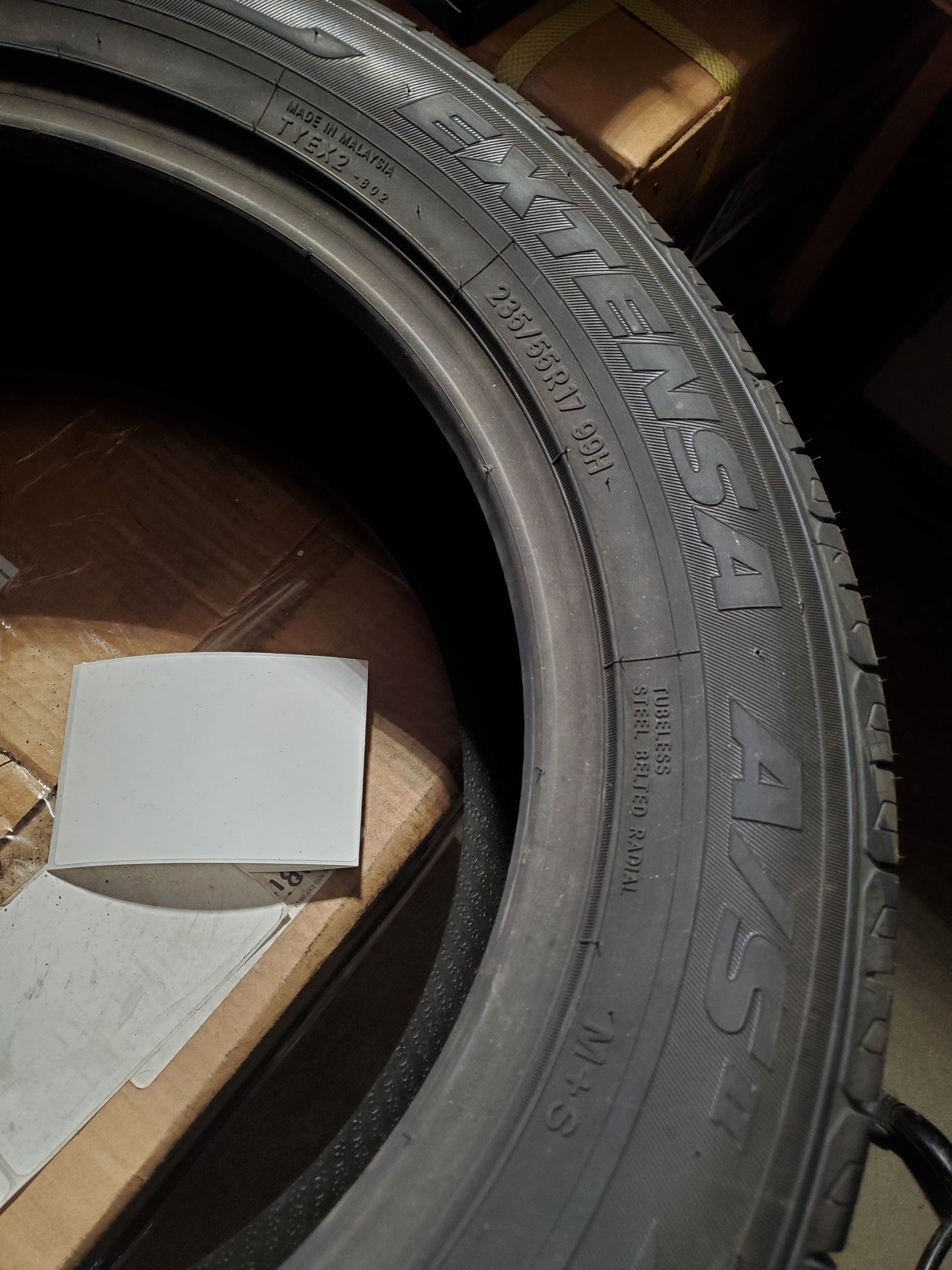 TOYO EXTENSA A/S II BSW P 235 55 17 99H ALL SEASON TIRE 147900