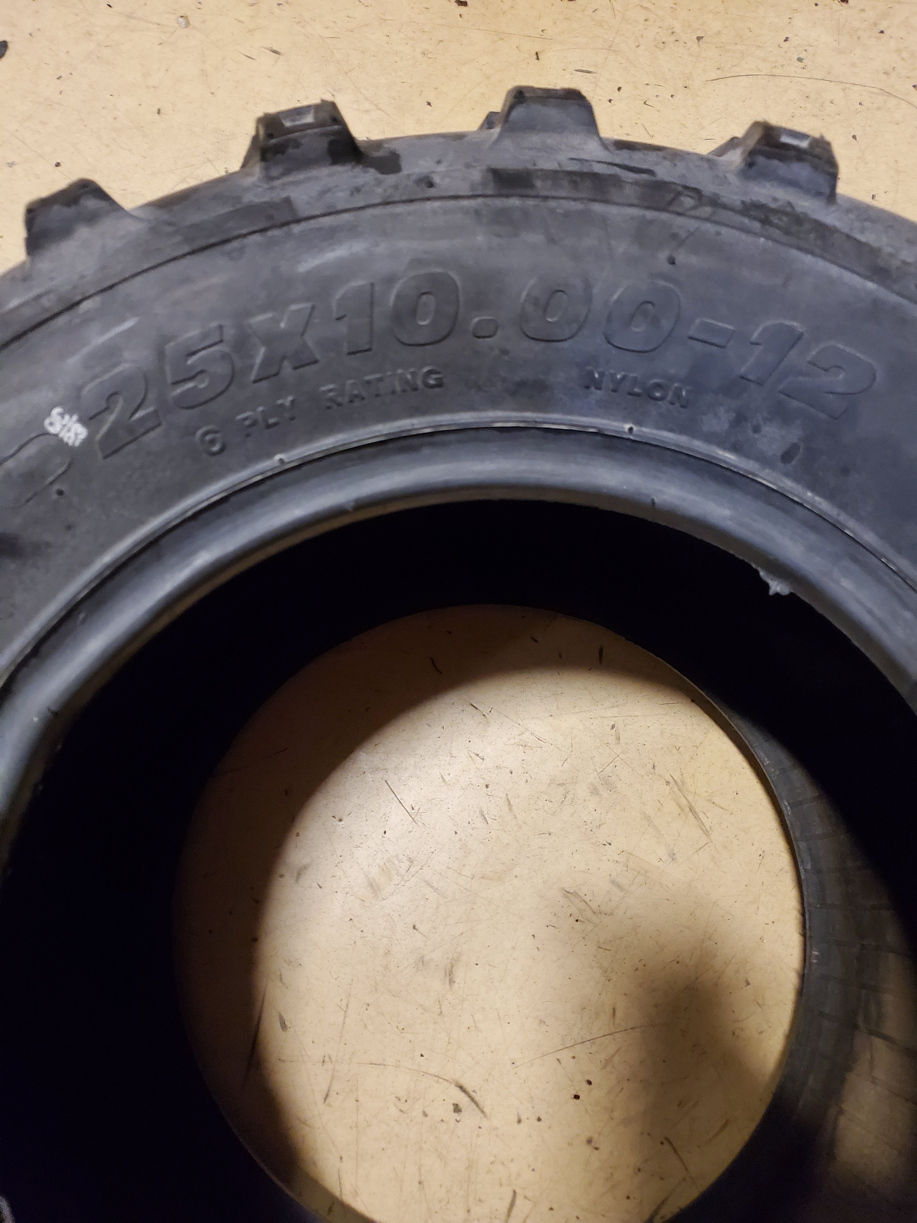 NOS GREENBALL DIRT DEVIL A/T BSW 25 10 12 6PLY ATV/UTV TIRE AR1230
