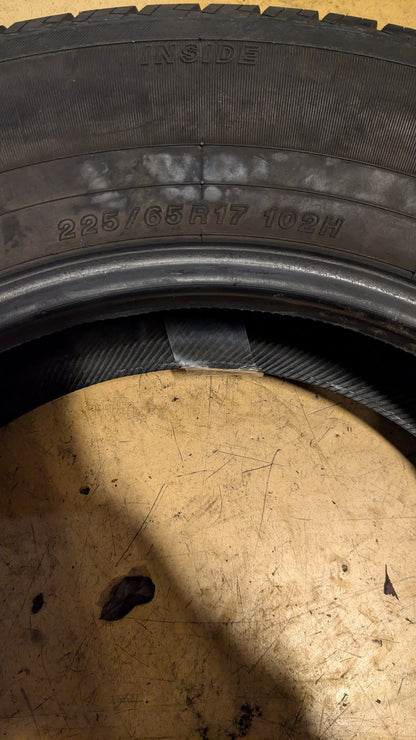 USED 9/32" YOKOHAMA AVID ASCEND GT  BSW P 225 65 17 102H ALL SEASON TIRE 110132755