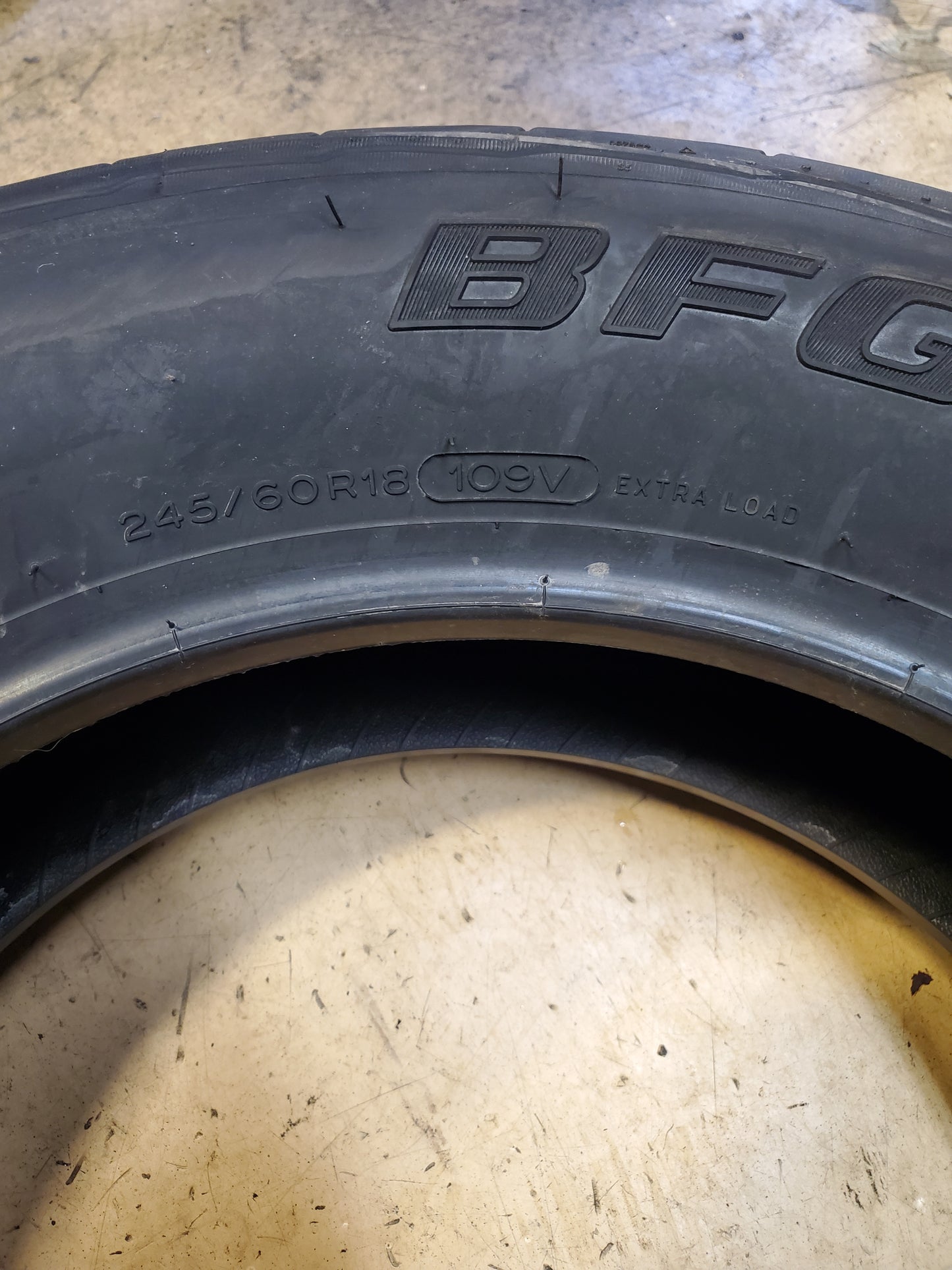 BFGOODRICH ELITE FORCE T/A BSW P 245 60 18 109V XL ALL SEASON TIRE 8272