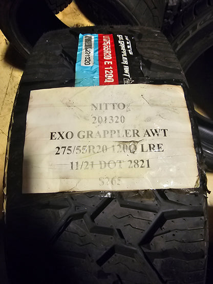 2 NITTO EXO GRAPPLER AWT 275 55 20 120Q  LRE 10PLY ALL TERRAIN TIRES 201320