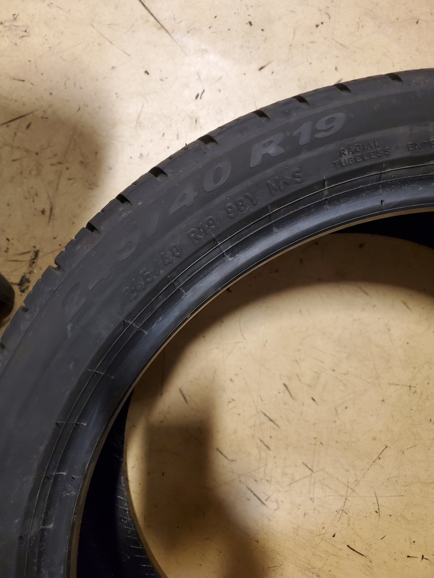 2 PIRELLI P ZERO ALL SEASON PLUS 3 BSW P 245 40 19 98Y XL UHP TIRE 4085400