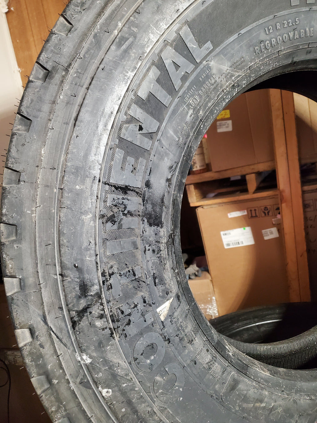 NOS CONTINENTAL CONTI HSC1 BSW LT 12 22.5 150/147K 16PLY ALL POSITION TIRE 5652460000