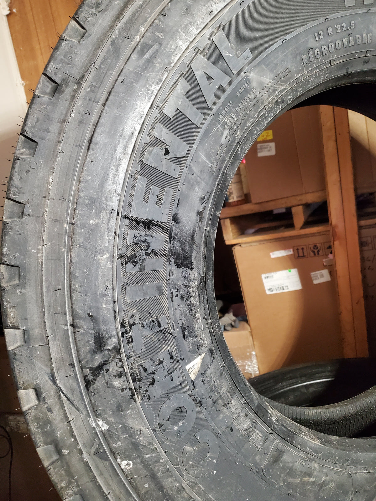 NOS CONTINENTAL CONTI HSC1 BSW LT 12 22.5 150/147K 16PLY ALL POSITION TIRE 5652460000