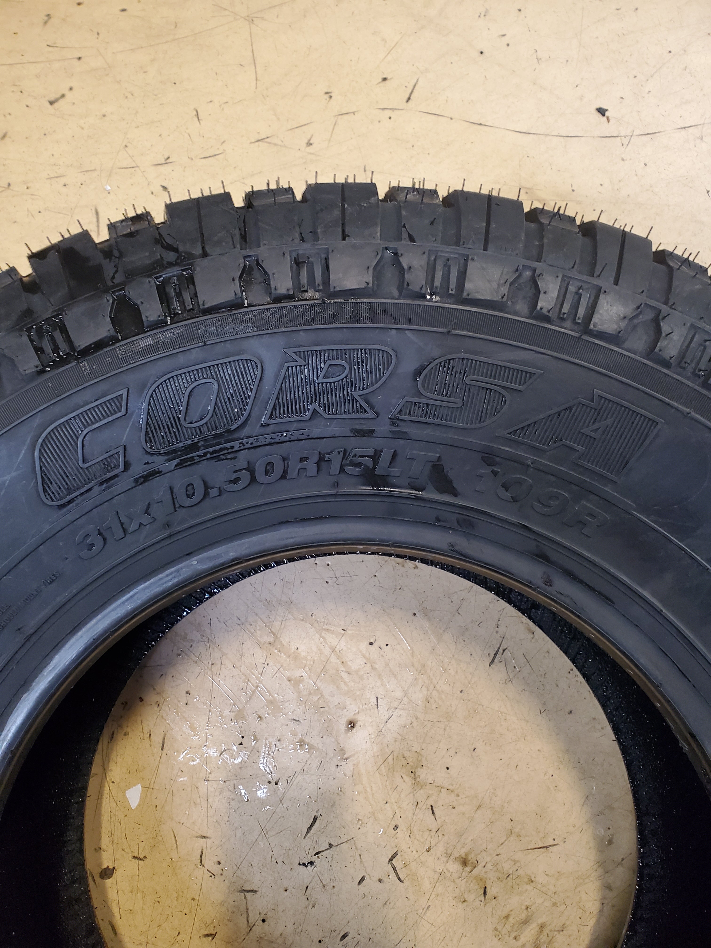 CORSA ALL TERRAIN XL BSW LT 31 10.50 15 109R 6PLY TIRE ACD0087