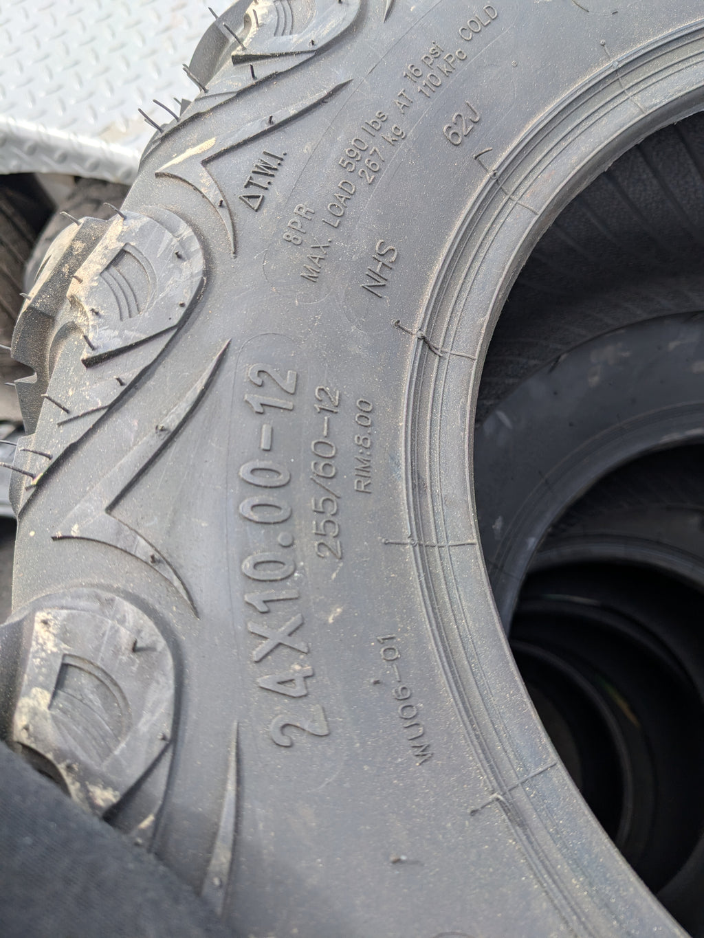 WANDA WU06 BSW P 24 10 12 62J 8PLY ATV/UTV TIRE WU05241012
