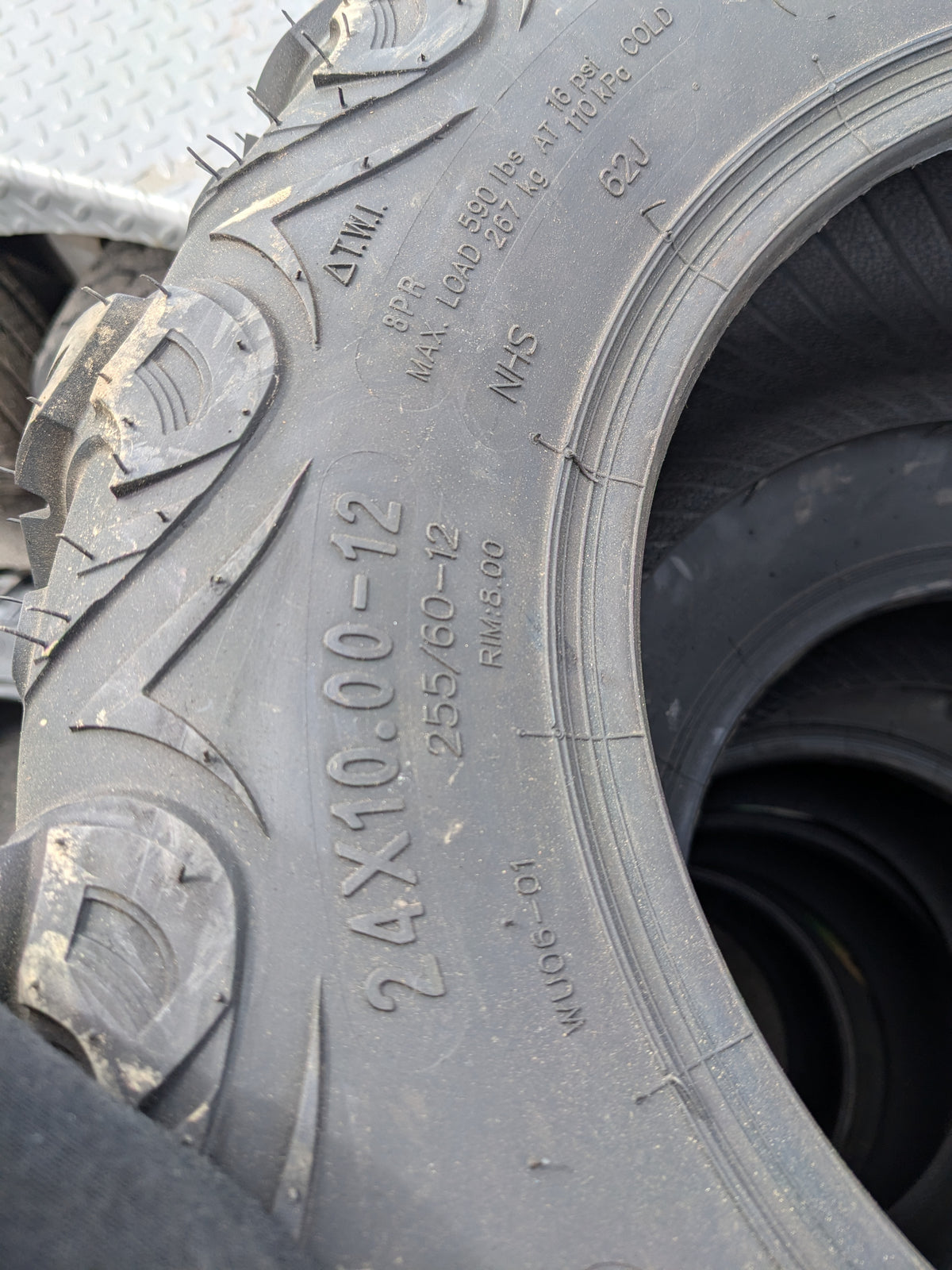 WANDA WU06 BSW P 24 10 12 62J 8PLY ATV/UTV TIRE WU05241012