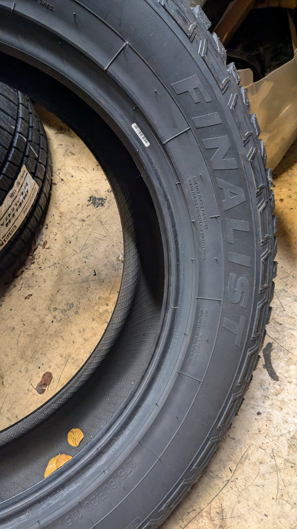 2 FINALIST TERRENO AT BSW P 275 60 20 115T ALL TERRAIN TIRE LLSUV045