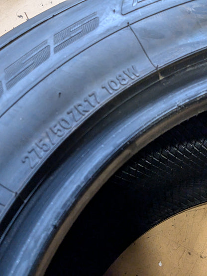 2 NITTO NT555 G2 BSW P 275 50 17 108W XL UHP TIRE 214020