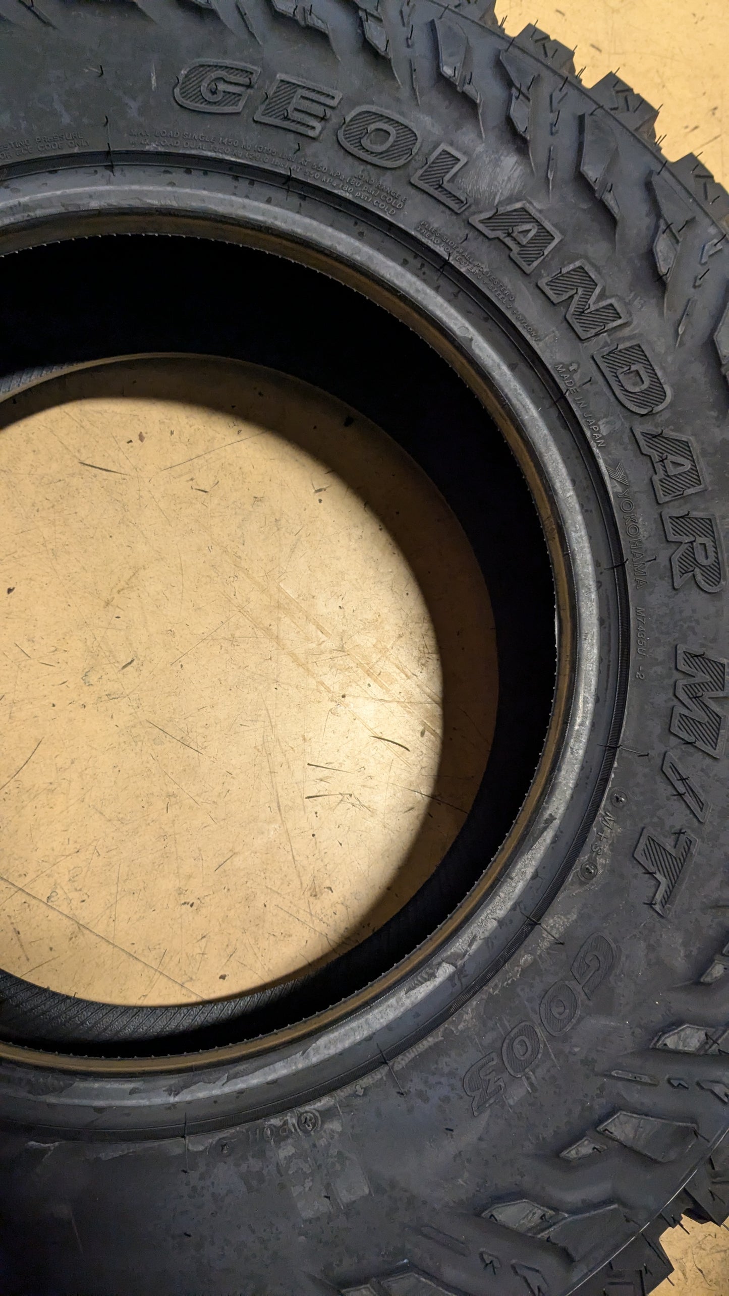 2 YOKAHAMA GEOLANDER M/T GOO3 BSW LT 265 70 17 121/118Q 10PLY MUD TIRE 110133315