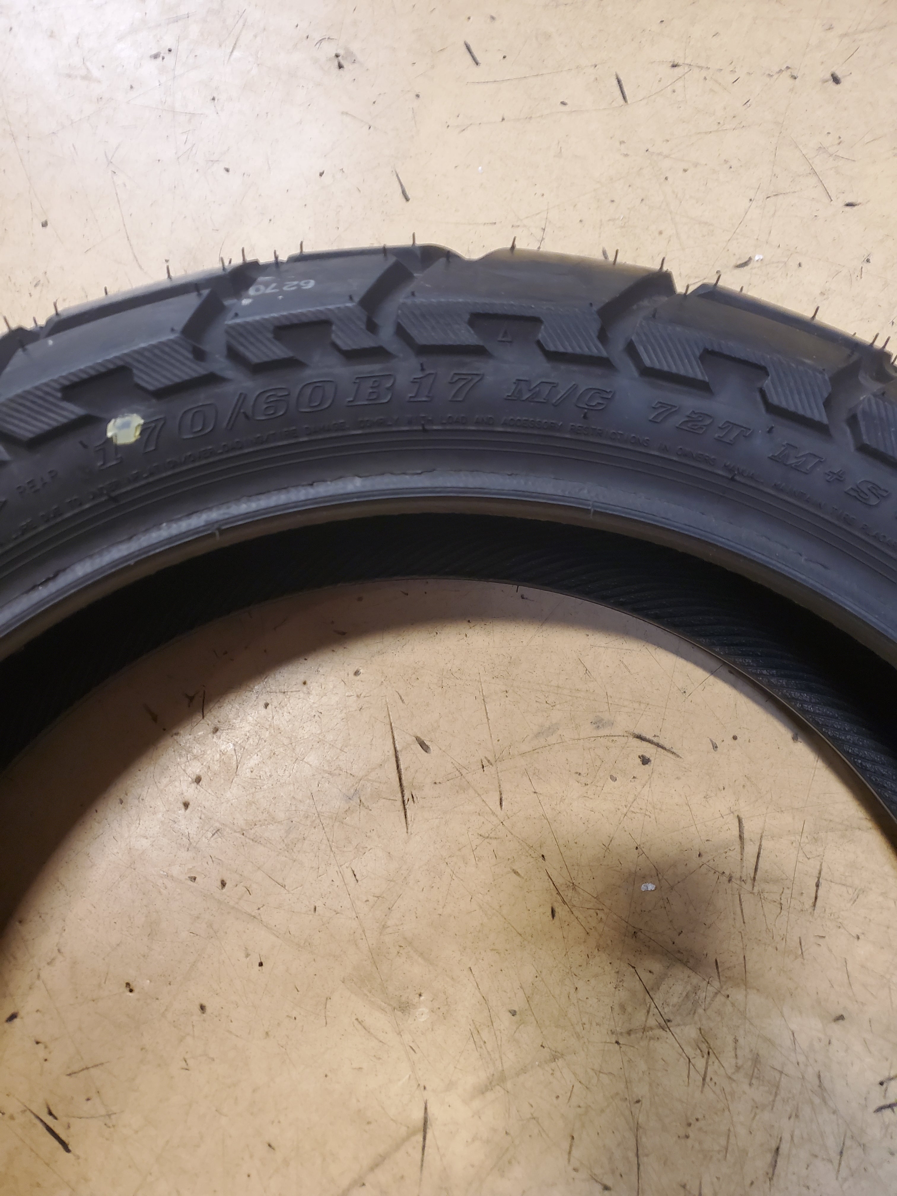 DUNLOP TRAILMAX MISSION BSW 170 60 17 72T REAR MOTORCYCLE TIRE 45235337