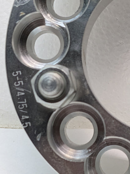 2 PCS MULTI DRILL WHEEL SPACER 5 ON 4.75 AND 5 ON 4.50 1.25" THICK