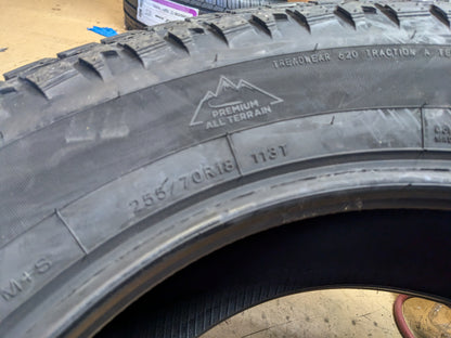 2 MULTI-MILE WILD COUNTRY XTX AT4S BSW P 255 70 18 113T ALL TERRAIN TIRE MM-XTA52
