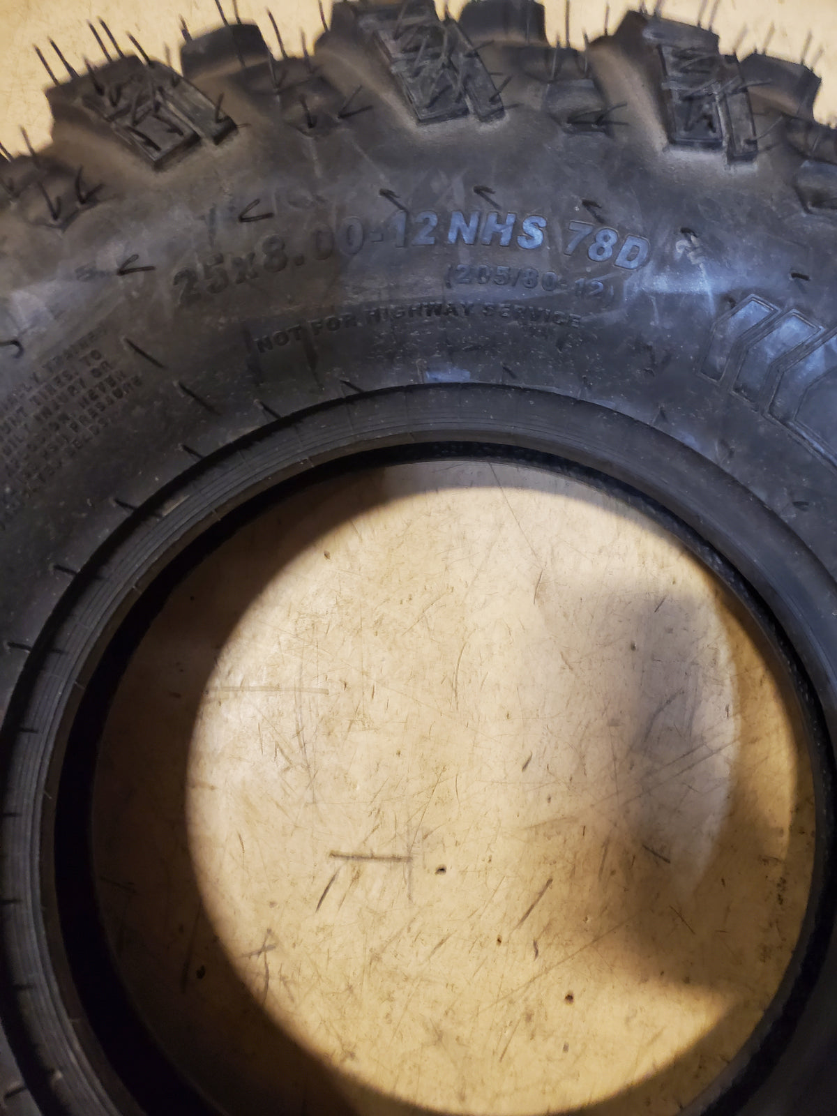 NOS CARLISLE TRAIL PRO BSW 25 8 12 78D 4PLY ATV/UTV TIRE 6P0165