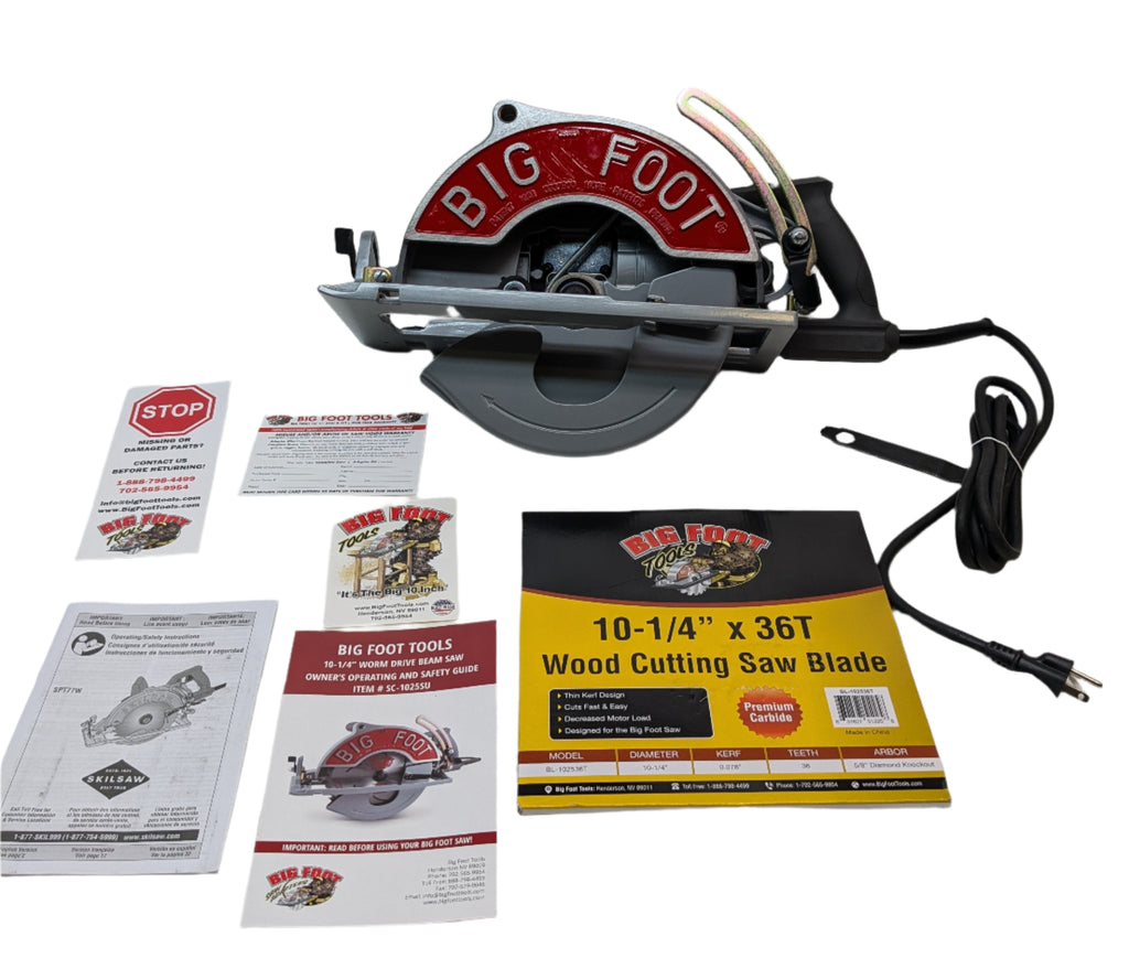 BIG FOOT BF-UG 10-1/4-INCH WORMDRIVE MAGNESIUM CIRCULAR SAW W/ SKIL MOTOR SC-1025SU
