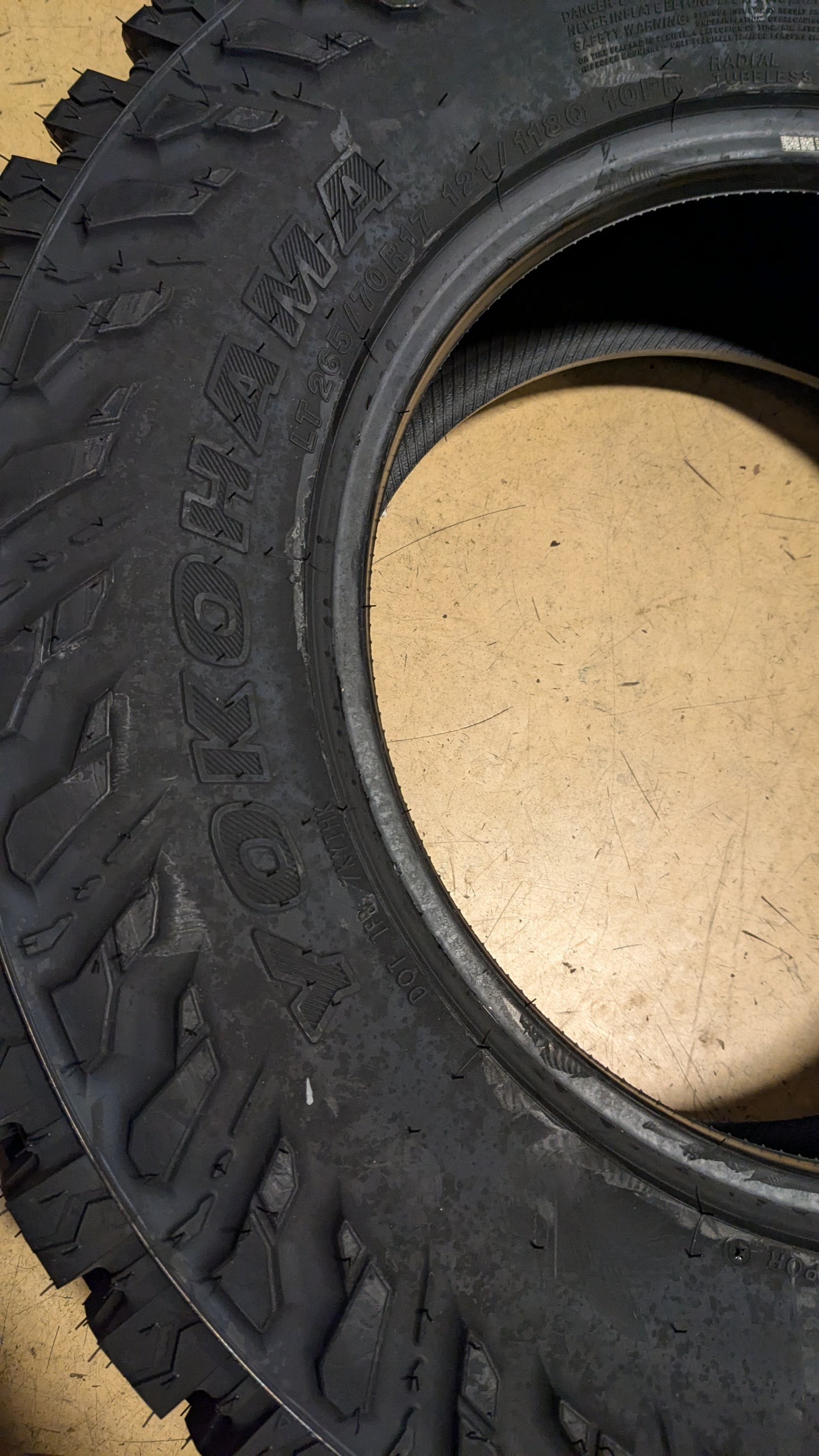 2 YOKAHAMA GEOLANDER M/T GOO3 BSW LT 265 70 17 121/118Q 10PLY MUD TIRE 110133315