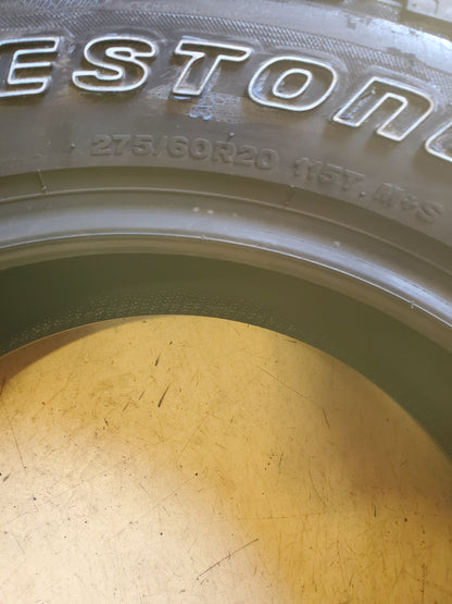 BRIDGESTONE DUELER A/T OWL ASCENT 275 60 20 115T ALL TERRAIN TIRE 009707