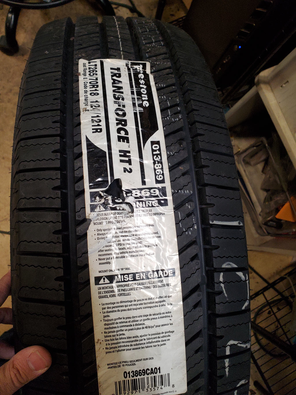 FIRESTONE TRANSFORCE HT2 BSW LT 265 70 18 124/121R 10PLY ALL SEASON TIRE 013869