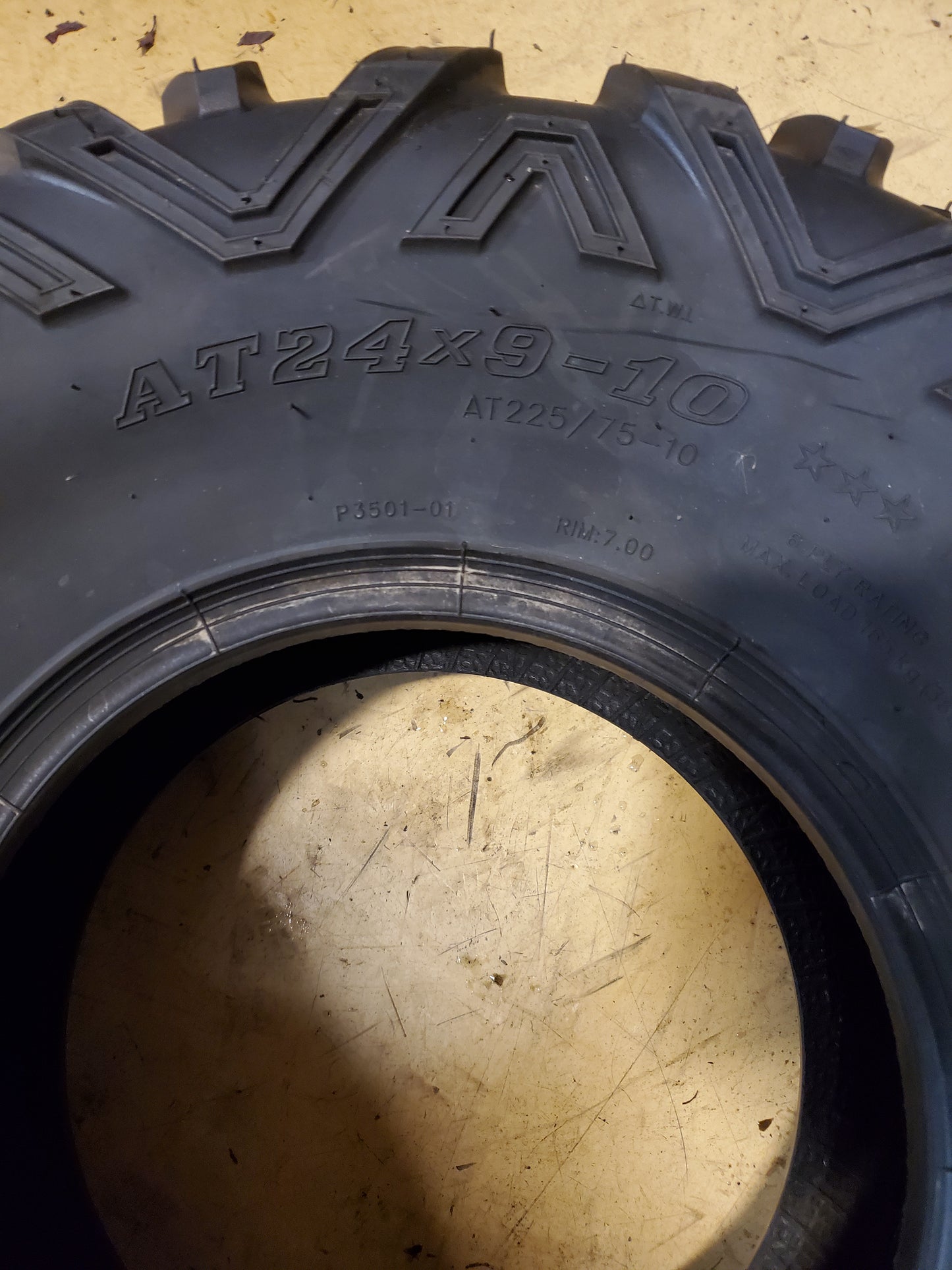 WANDA P3501 BSW AT 24 9 10 45F 6PLY ATV/UTV TIRE WP24910