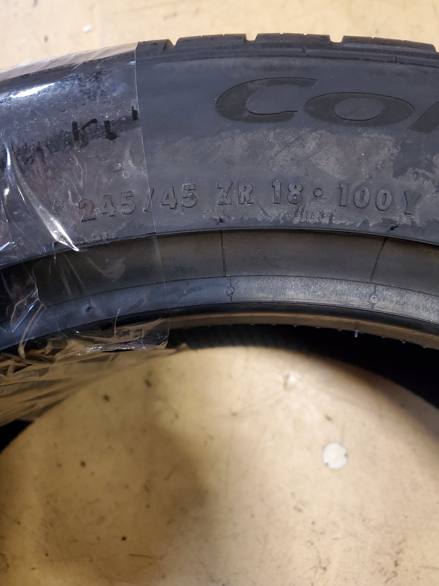 CONTINENTAL CONTROL CONTACT SPORT SRS+ P 245 45 17 100Y XL TIRE 15575800000