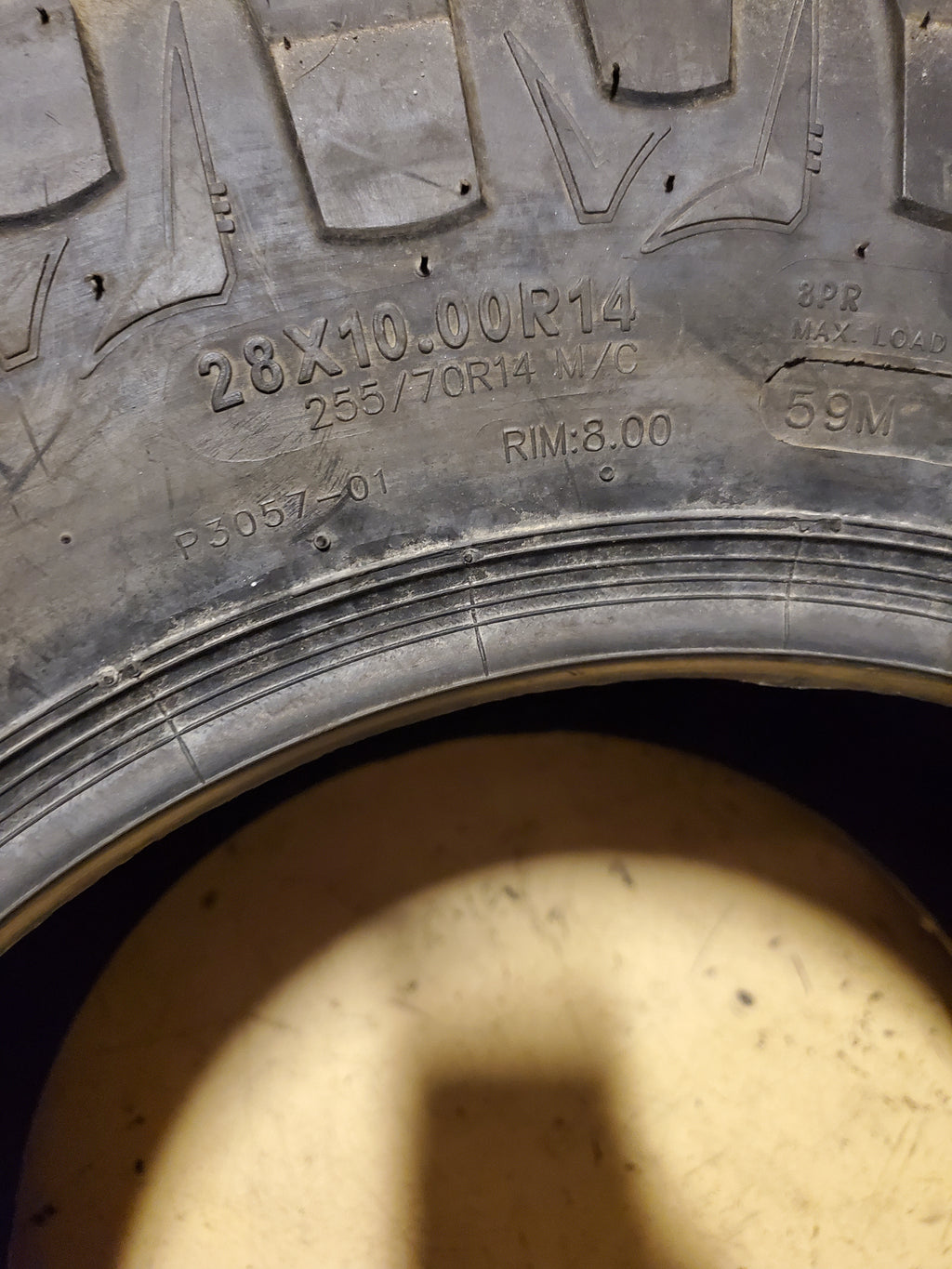 RAGE MOHAVE BSW 28 10 14 59M ATV/UTV TIRE DTC30572810148R